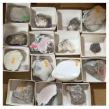 Rhodonite, Metal Nugget, White Quartz, Agate +