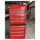 STACK ON CRAFTSMAN TOOL BOX WITH TRAY