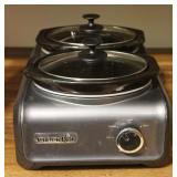 Crock Pot Double 1 Quart Slow Cooker