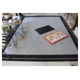 Large Outdoor Patio Area Rug w/ 2 Door Rugs
