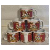 6pc. 1998 Campbell Kids Ceramic Soup Mugs