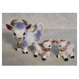1950s Elsie the Purple Cow Creamer & Calf Shakers