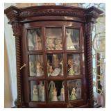 Old English Style Mahogany Curio Chest