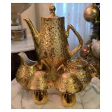 Kingwood Ceramics 22kt Gold Plated Tea Set