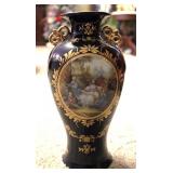 Limoges Castel Colbalt Blue Porcelain Vase