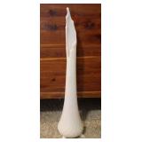 Swung Milk Glass Hobnail 3 Footed Vase