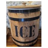 Wooden Barrel Style Ice Bucket