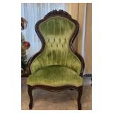 Victorian Style High Back Parlor Arm Chair #2