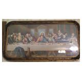 Dome Glass Framed Print of The Last Supper