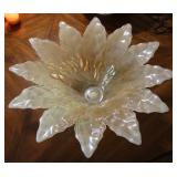 Lavorazione Arte Murano Iridescent Flower Bowl