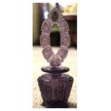 Amethyst Fenton Art Glass Perfume Bottle