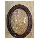 Oval Dome/ Bubble Glass Shadow Frame