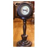 Multi-Faced Wooden Pedestal Clock