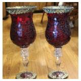 Mosaic Large Red Goblets