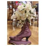 Atlantic Mold High Top Button Victorian Boot Vase