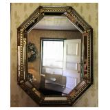Hollywood Regency Style Octagonal Wall Mirror