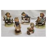5pc Goebel M.I. Hummel Porcelain Figures
