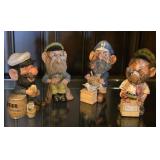 4pc Whimsical Nautical Sailor Figures
