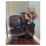 Office Lamp, Deck Chair, Filing Cabinet & Flowers+