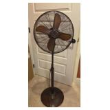 Brush Bronze Style Standing Floor Fan