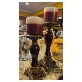 Pacific Rim Imported Candles w/ Candlestick Holder