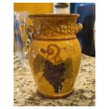 CI Geoffrey Allen Grape Design Vase