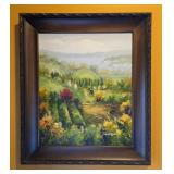 Signed Tuscany Landscape Painting