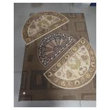 4pc Outdoor/ Indoor Rugs