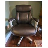 La-Z-Boy Brown Faux Leather Desk Chair