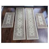 4pc Oriental Style Rugs