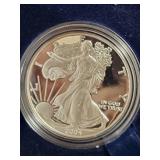 2004-W PROOF SILVER EAGLE - BOX AND COA