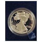 1998-P PROOF SILVER EAGLE - BOX AND COA