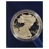 1996-P PROOF SILVER EAGLE - BOX AND COA