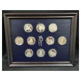 THE FRANKLIN MINT - (10) .999 FINE SILVER ROUNDS -