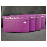 (4) U.S. MINT PROOF SETS: (2) 1990 - (2) 1991