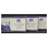 (3) 1999 U.S. MINT PROOF QUARTERS SETS -