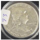 1948 FRANKLIN SILVER HALF DOLLAR -