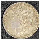 1886 MORGAN SILVER DOLLAR - 90% SILVER, 26.73 GR