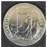 2015 BRITTANIA 1 OZ SILVER ROUND - .999 SILVER