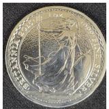 2015 BRITTANIA 1 OZ SILVER ROUND - .999 SILVER