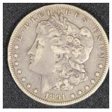 1891-O MORGAN SILVER DOLLAR