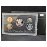 1996  U.S. MINT SILVER PROOF SET - BOX AND COA