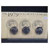 1979 SUSAN B. ANTHONY DOLLAR SOUVENIR SET -