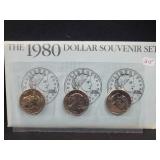 1980 SUSAN B. ANTHONY DOLLAR SOUVENIR SET -