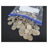 (160) JEFFERSON NICKELS - SOME ARE 35% SILVER