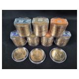 (7) ROLLS OF 12 AND (3) INDIVIDUAL PRES. DOLLAR