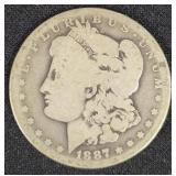1887-O MORGAN SILVER DOLLAR
