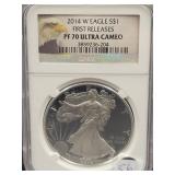 2014-W PROOF SILVER EAGLE - NGC: PF70 ULTRA CAMEO-
