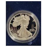 1994-P PROOF SILVER EAGLE - BOX AND COA -