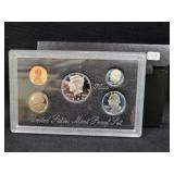 1996  U.S. MINT SILVER PROOF SET - BOX AND COA